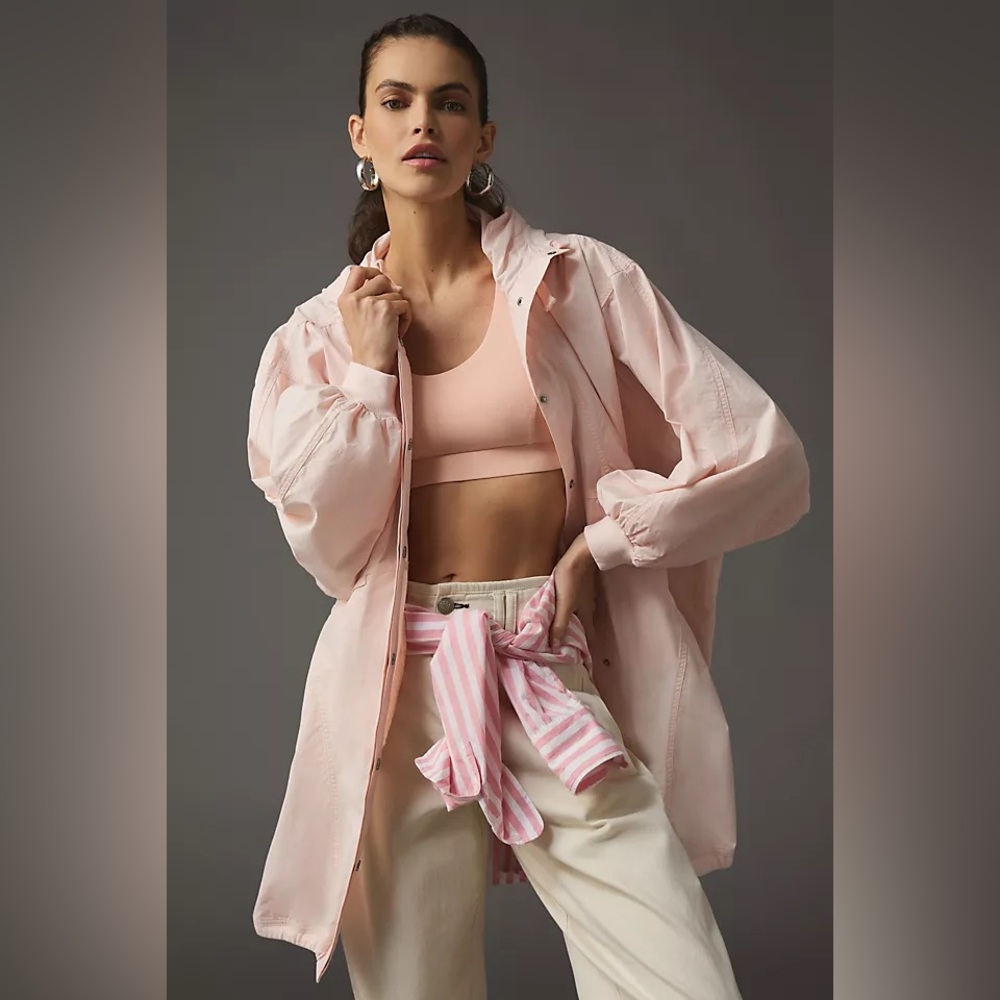 ANTHROPOLOGIE OVERSIZED PARACHUTE JACKET